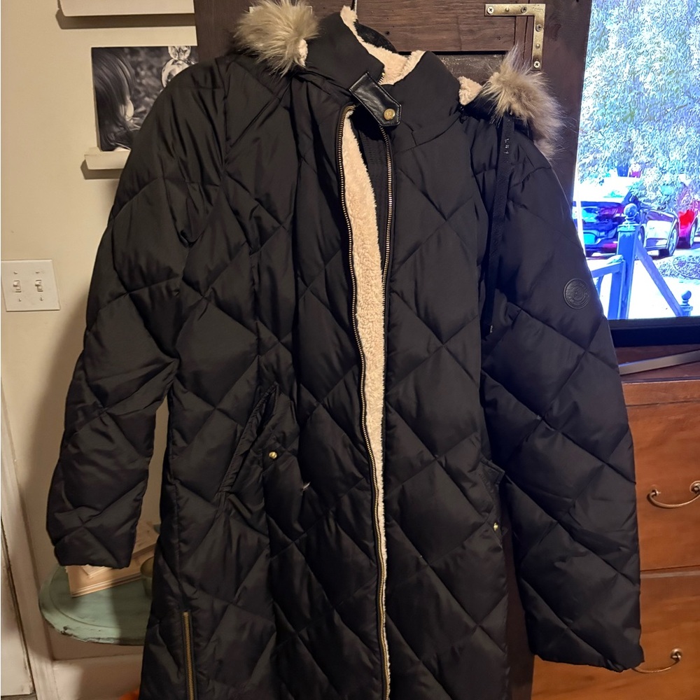 Ralph Lauren Black Puffer Jacket Insulated Winter Coat